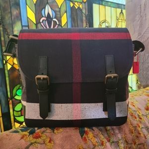 🇬🇧Burberry Baildon Messenger Bag House Check Canvas Medium🇬🇧 *Unisex*